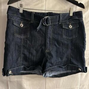 New size 13/14 RocaWear womens cuffed denim shorts #1847*15
